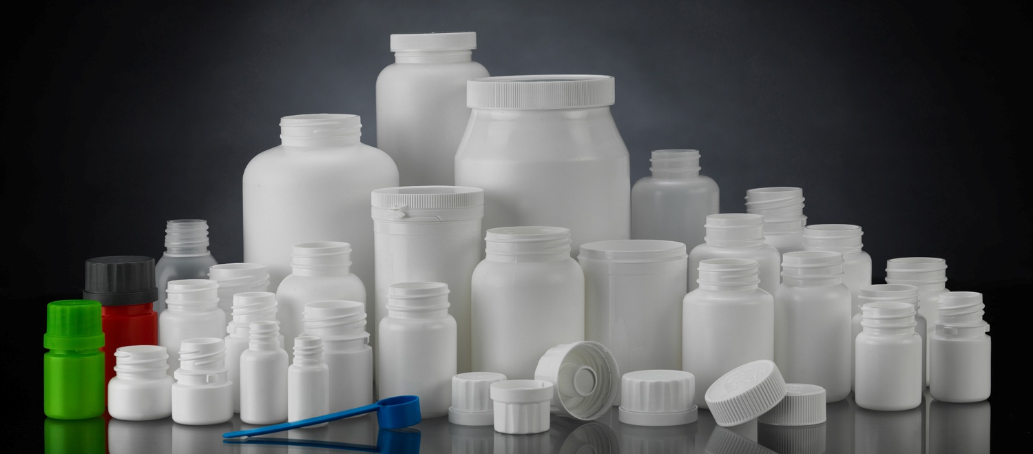 Supplement packaging types: bottles, jars, pouches, canisters.